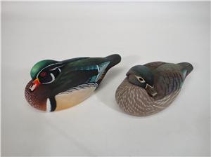 MINIATURE WOOD DUCK PAIR