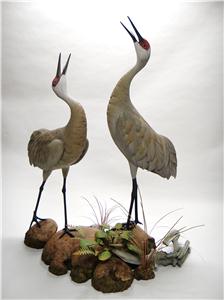 LIFE-SIZE SANDHILL CRANES