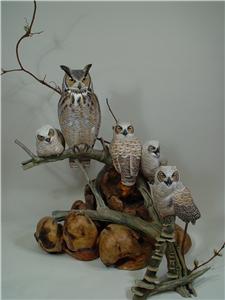 GREAT HORNED OWL FAMILY