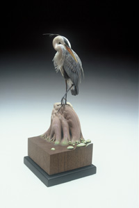 Miniature GREAT BLUE HERON